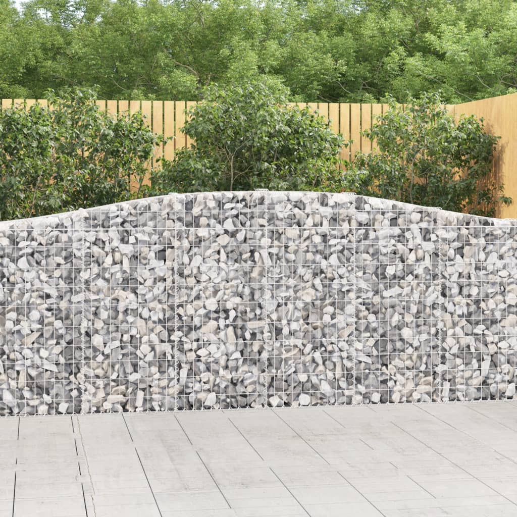 Arched Gabion Baskets 20 pcs 400x30x100/120 cm Galvanised Iron