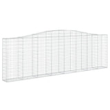 Arched Gabion Baskets 7 pcs 400x30x120/140 cm Galvanised Iron