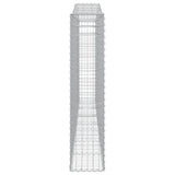 Arched Gabion Baskets 2 pcs 400x30x140/160 cm Galvanised Iron
