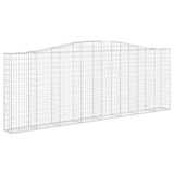 Arched Gabion Baskets 6 pcs 400x30x140/160 cm Galvanised Iron