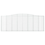 Arched Gabion Baskets 6 pcs 400x30x140/160 cm Galvanised Iron