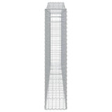 Arched Gabion Baskets 6 pcs 400x30x140/160 cm Galvanised Iron