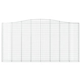 Arched Gabion Baskets 3 pcs 400x30x200/220 cm Galvanised Iron