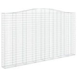 Arched Gabion Baskets 6 pcs 400x30x220/240 cm Galvanised Iron