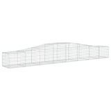 Arched Gabion Baskets 2 pcs 400x50x40/60 cm Galvanised Iron