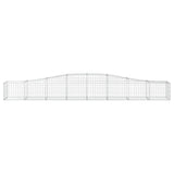 Arched Gabion Baskets 2 pcs 400x50x40/60 cm Galvanised Iron