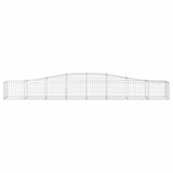Arched Gabion Baskets 10 pcs 400x50x40/60 cm Galvanised Iron
