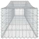 Arched Gabion Baskets 10 pcs 400x50x40/60 cm Galvanised Iron
