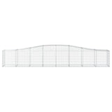 Arched Gabion Baskets 4 pcs 400x50x60/80 cm Galvanised Iron