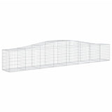 Arched Gabion Baskets 10 pcs 400x50x60/80 cm Galvanised Iron