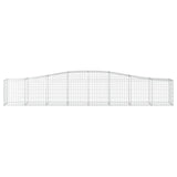 Arched Gabion Baskets 10 pcs 400x50x60/80 cm Galvanised Iron