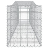 Arched Gabion Baskets 10 pcs 400x50x60/80 cm Galvanised Iron