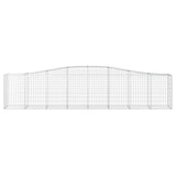 Arched Gabion Baskets 4 pcs 400x50x80/100 cm Galvanised Iron