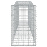 Arched Gabion Baskets 4 pcs 400x50x80/100 cm Galvanised Iron
