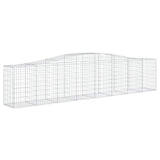 Arched Gabion Baskets 5 pcs 400x50x80/100 cm Galvanised Iron