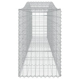Arched Gabion Baskets 9 pcs 400x50x80/100 cm Galvanised Iron