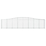 Arched Gabion Baskets 10 pcs 400x50x80/100 cm Galvanised Iron