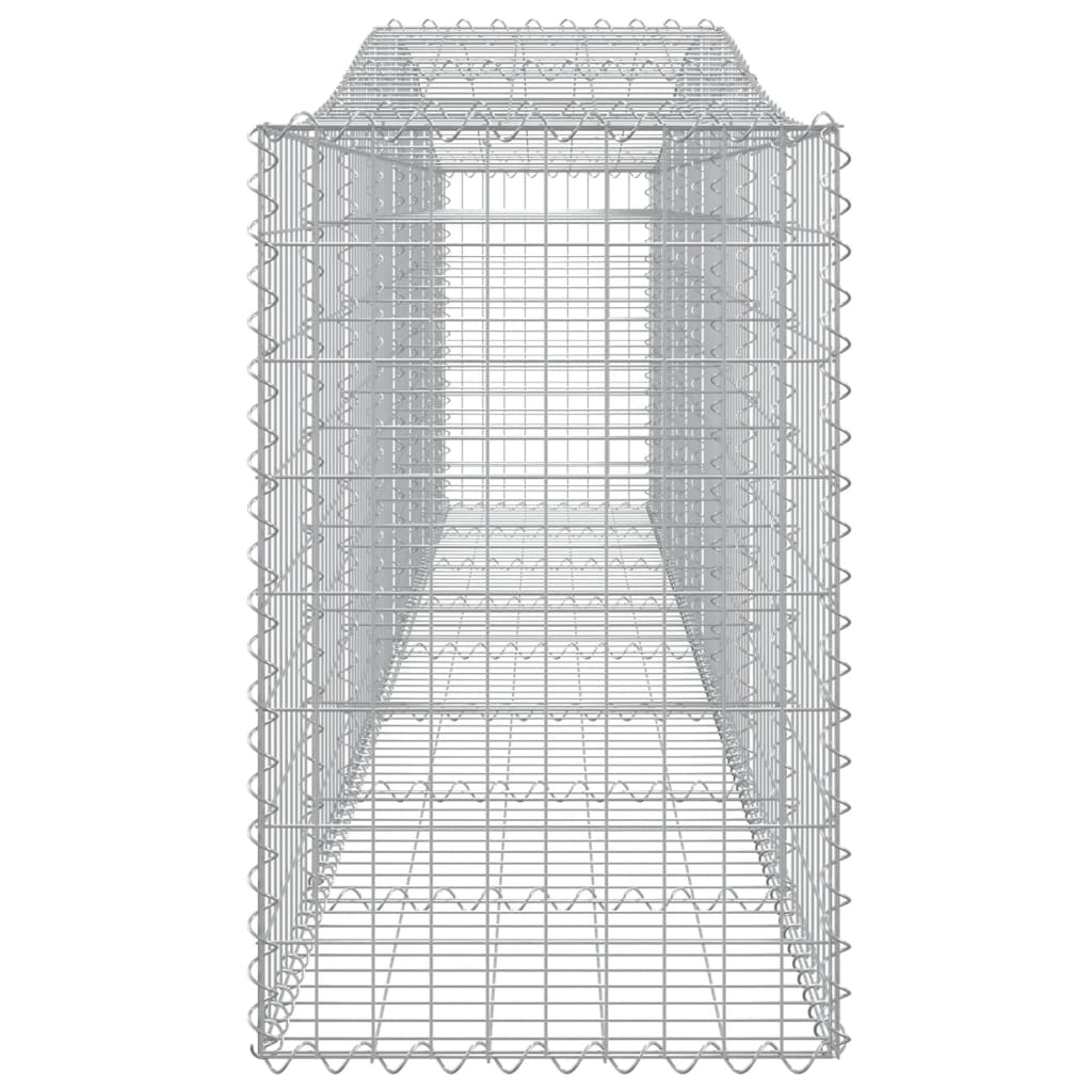 Arched Gabion Baskets 10 pcs 400x50x80/100 cm Galvanised Iron