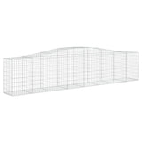 Arched Gabion Baskets 25 pcs 400x50x80/100 cm Galvanised Iron