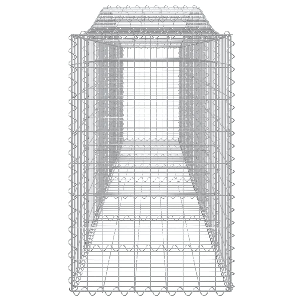 Arched Gabion Baskets 25 pcs 400x50x80/100 cm Galvanised Iron