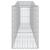 Arched Gabion Baskets 25 pcs 400x50x80/100 cm Galvanised Iron