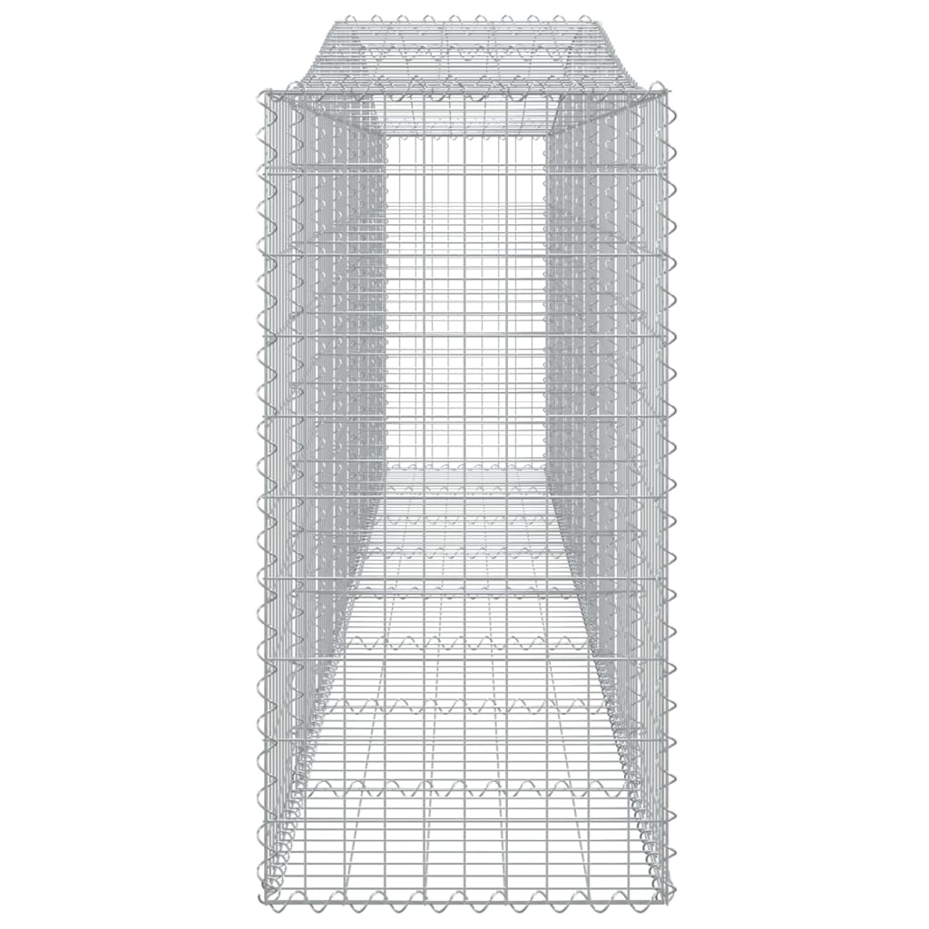 Arched Gabion Baskets 4 pcs 400x50x100/120 cm Galvanised Iron