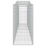 Arched Gabion Baskets 4 pcs 400x50x100/120 cm Galvanised Iron