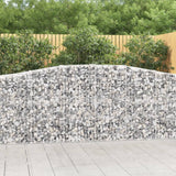 Arched Gabion Baskets 4 pcs 400x50x100/120 cm Galvanised Iron