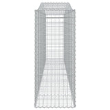 Arched Gabion Baskets 4 pcs 400x50x120/140 cm Galvanised Iron