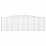 Arched Gabion Baskets 15 pcs 400x50x120/140 cm Galvanised Iron