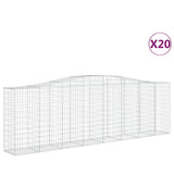 Arched Gabion Baskets 20 pcs 400x50x120/140 cm Galvanised Iron