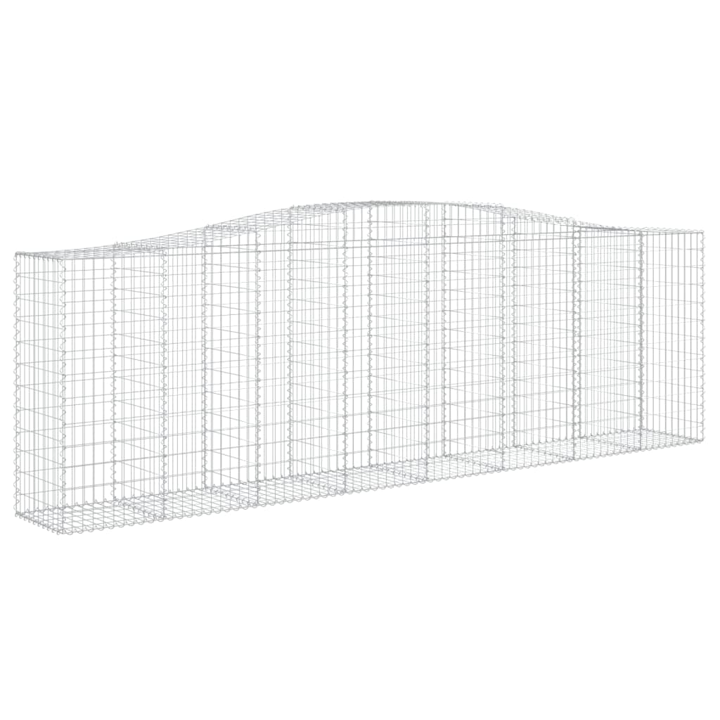 Arched Gabion Baskets 25 pcs 400x50x120/140 cm Galvanised Iron