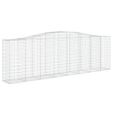 Arched Gabion Baskets 25 pcs 400x50x120/140 cm Galvanised Iron