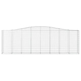 Arched Gabion Baskets 25 pcs 400x50x120/140 cm Galvanised Iron