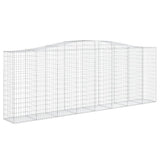 Arched Gabion Baskets 9 pcs 400x50x140/160 cm Galvanised Iron
