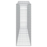 Arched Gabion Baskets 9 pcs 400x50x140/160 cm Galvanised Iron