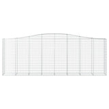 Arched Gabion Baskets 10 pcs 400x50x140/160 cm Galvanised Iron