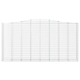 Arched Gabion Baskets 5 pcs 400x50x200/220 cm Galvanised Iron