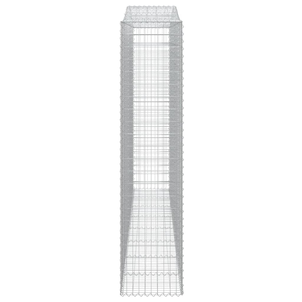 Arched Gabion Baskets 5 pcs 400x50x220/240 cm Galvanised Iron