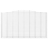 Arched Gabion Baskets 6 pcs 400x50x220/240 cm Galvanised Iron