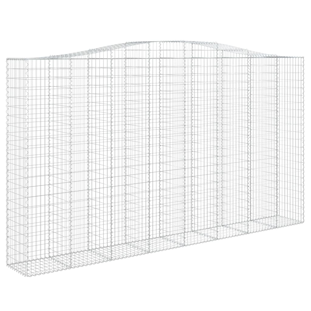 Arched Gabion Baskets 8 pcs 400x50x220/240 cm Galvanised Iron