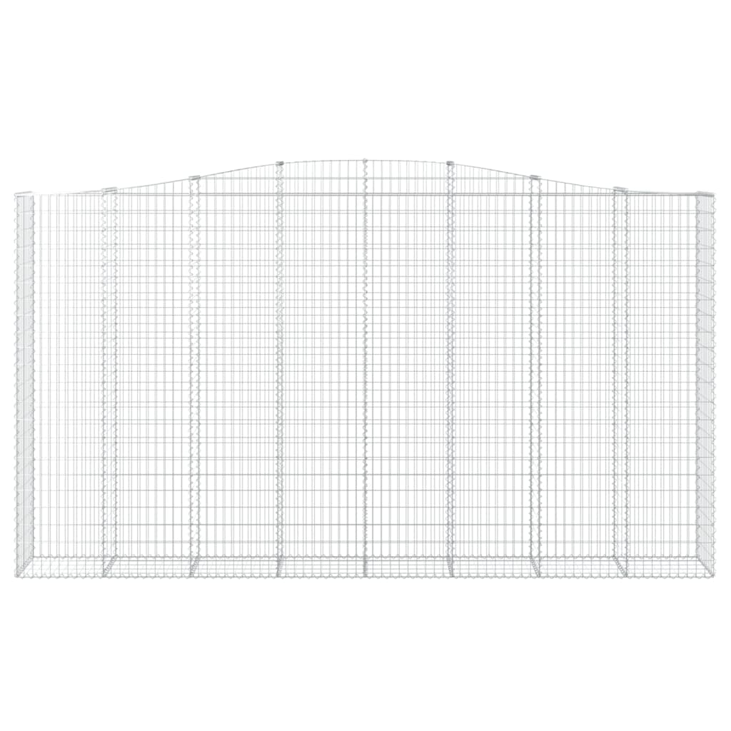 Arched Gabion Baskets 8 pcs 400x50x220/240 cm Galvanised Iron