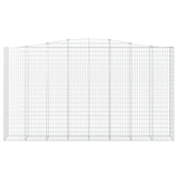 Arched Gabion Baskets 8 pcs 400x50x220/240 cm Galvanised Iron