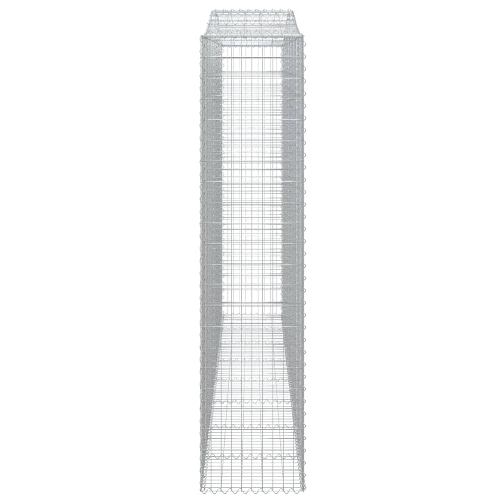 Arched Gabion Baskets 8 pcs 400x50x220/240 cm Galvanised Iron