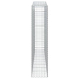Arched Gabion Baskets 8 pcs 400x50x220/240 cm Galvanised Iron