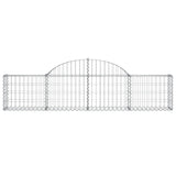 Arched Gabion Baskets 2 pcs 200x30x40/60 cm Galvanised Iron
