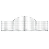 Arched Gabion Baskets 5 pcs 200x30x40/60 cm Galvanised Iron