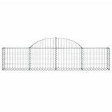 Arched Gabion Baskets 6 pcs 200x30x40/60 cm Galvanised Iron