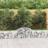 Arched Gabion Baskets 6 pcs 200x30x40/60 cm Galvanised Iron