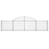 Arched Gabion Baskets 12 pcs 200x30x40/60 cm Galvanised Iron